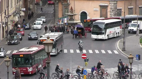 Italy - Rome - traffic Stock Footage 47487892