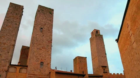 Italy, San Gimignano Stock Footage 7754853