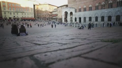 Italy Siena Piazza Stock Footage 62053877