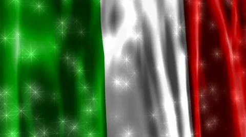 Italy Sparkling Flag Stock-Footage 882938