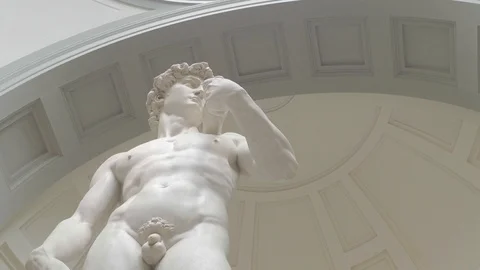 Italy Statue of David 1 Stock Footage 108512123