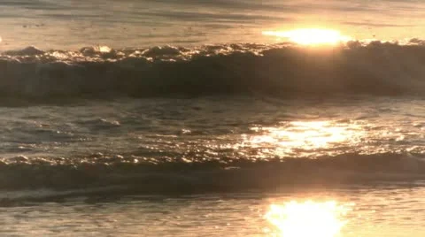 Italy - Sunrise - Beach Stock Footage