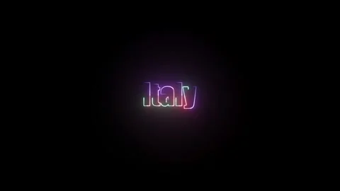 Italy Text Animation Stock Footage 324802379