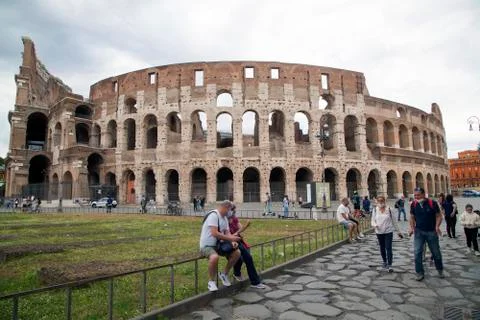 Italy tourists return Stock Photos
