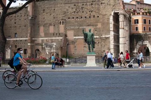 Italy tourists return Stock Photos