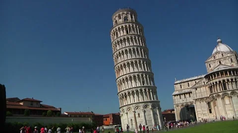 Italy, Tuscany, Pisa, Piazza dei Miracoli Stock Footage