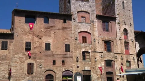Italy, Tuscany, San Gimignano Stock Footage