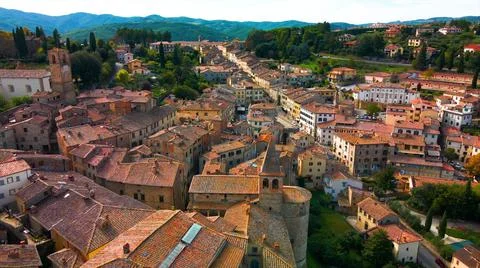 Italy Tuscany village, beautiful places of our planet Stock Photos