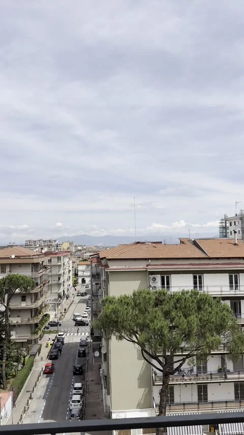 Italy view from window to Mountains Video stock 328465562