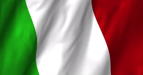 Italy Waving Flag-4K Stock Footage 46599258
