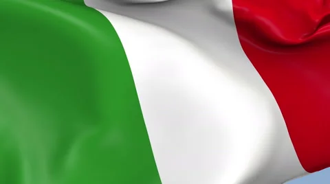 Italy Waving Flag Background Loop Stock-Footage 64142594