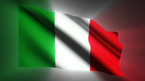 Italy waving flag Stock Footage 774985