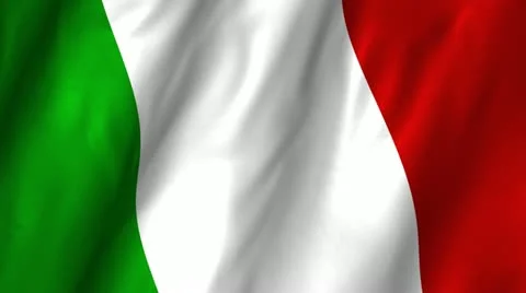 Italy Waving Flag Stock Footage 12282776