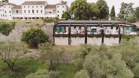 Italy. Wedding By The Pool. Stock Footage 104878316
