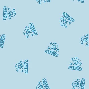 Itasha otaku line seamless pattern Stock Illustration