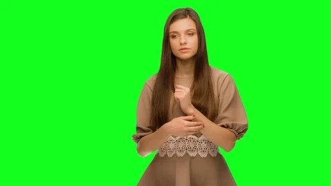 Itching In A Woman Stock Footage 70359804