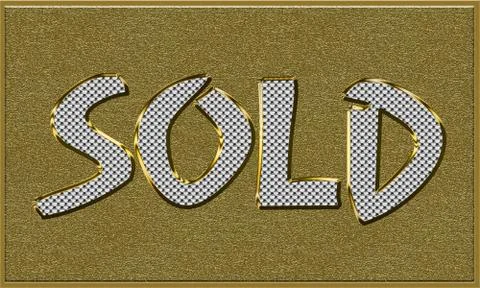 Item Sold Tag Stock Illustration