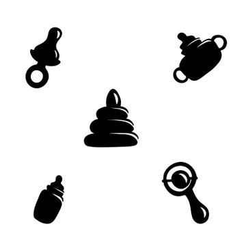 Items for the baby Stock Illustration