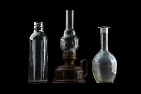 Items on a black background Stock Photos