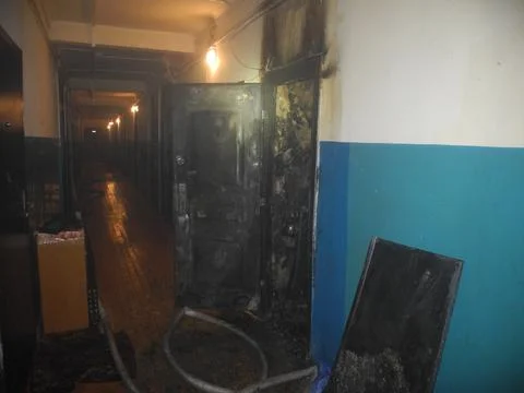 Items destroyed by fire Stock Photos