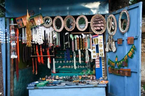Items on Display at Fancy Store Stock Photos