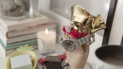 Items on a dresser Stock Footage 71306918