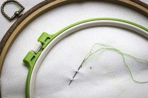 Items for embroidery Stock Photos