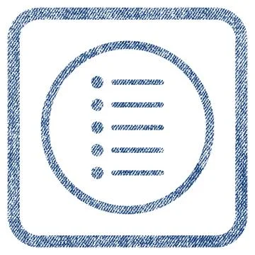 Items Fabric Textured Icon Stock Illustration