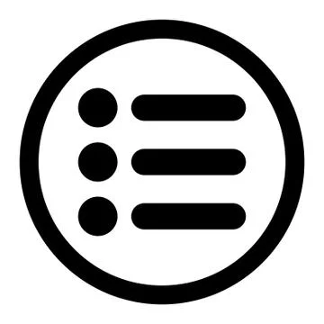 Items flat black color rounded raster icon 스톡 일러스트