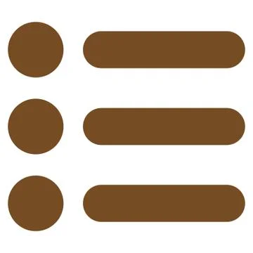 Items flat brown color icon イラスト素材