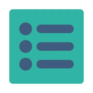 Items flat cobalt and cyan colors rounded button 스톡 일러스트