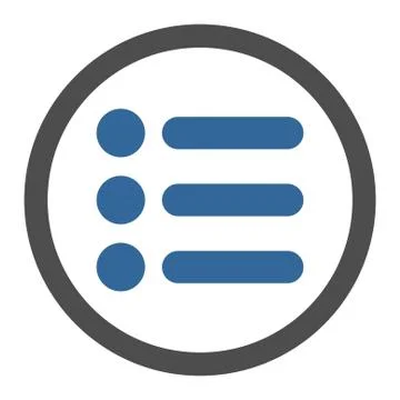 Items flat cobalt and gray colors rounded raster icon イラスト素材