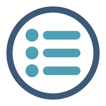 Items flat cyan and blue colors rounded vector icon 스톡 일러스트