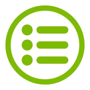 Items flat eco green color rounded raster icon イラスト素材