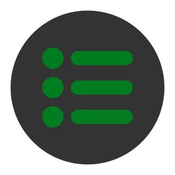 Items flat green and gray colors round button 스톡 일러스트