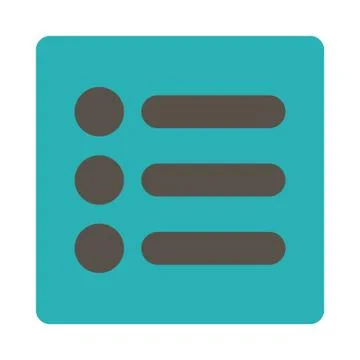 Items flat grey and cyan colors rounded button Stock Illustration