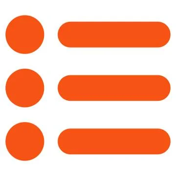 Items flat orange color icon 스톡 일러스트