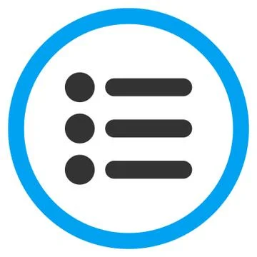 Items Flat Rounded Vector Icon 스톡 일러스트