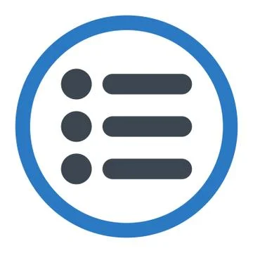 Items flat smooth blue colors rounded vector icon 스톡 일러스트