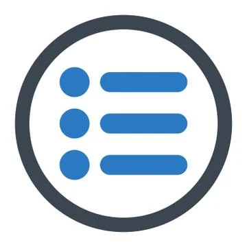 Items flat smooth blue colors rounded vector icon 스톡 일러스트
