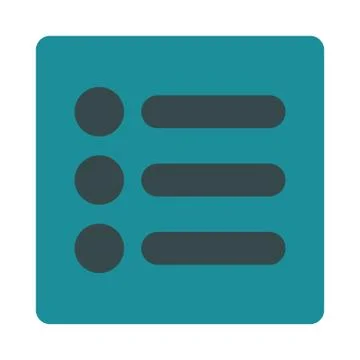 Items flat soft blue colors rounded button イラスト素材