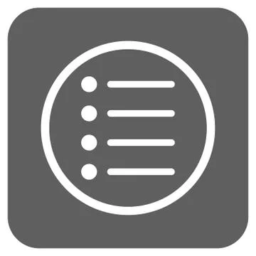 Items Flat Squared Glyph Icon 스톡 일러스트