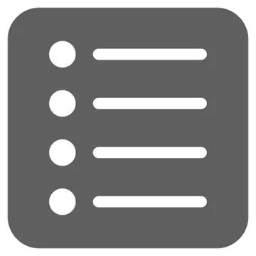 Items Flat Squared Vector Icon 스톡 일러스트