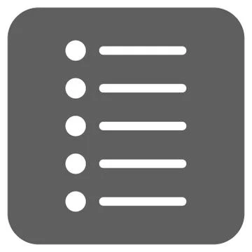 Items Flat Squared Vector Icon 스톡 일러스트