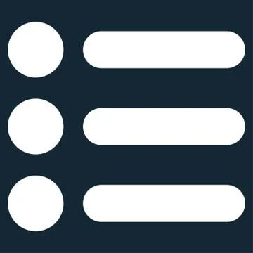 Items flat white color icon 스톡 일러스트