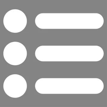 Items flat white color icon 스톡 일러스트