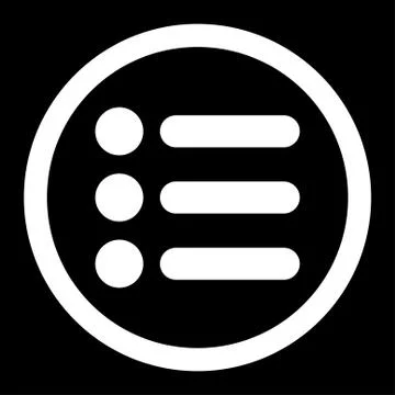 Items flat white color rounded vector icon 스톡 일러스트