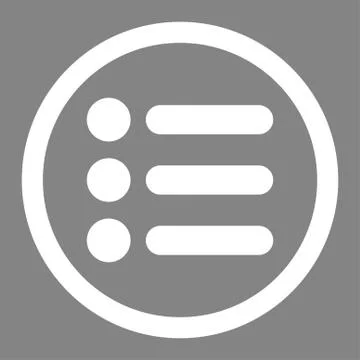 Items flat white color rounded raster icon イラスト素材