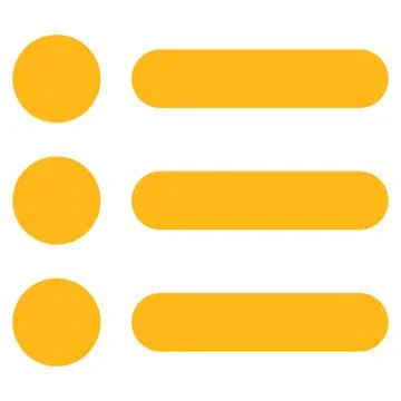 Items flat yellow color icon 스톡 일러스트