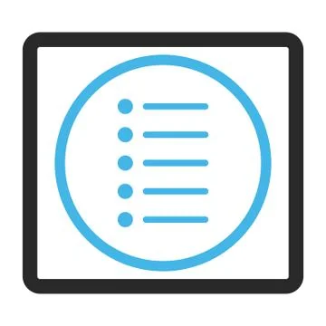 Items Framed Glyph Icon Stock Illustration